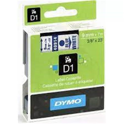 DYMO S0720690 D1 Yedek Şerit 9 mmx7mt Beyaz-Mavi 40914 - 1