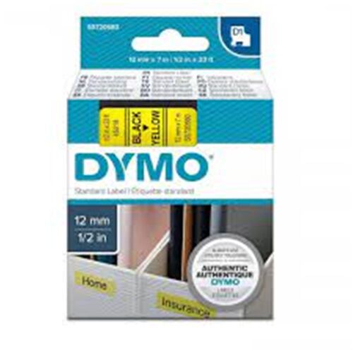 DYMO S0720850 D1 Yedek Şerit, 19 mm x 7 mt, Beyaz- Kırmızı (45805) - DYMO