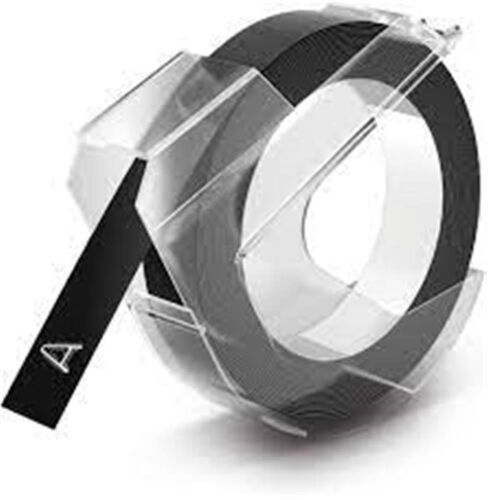 DYMO S0898130 Kabartma Şerit, 9 mmx3 mt, Siyah 520109 - DYMO