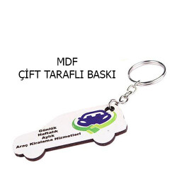 Eko.MDF Çift Taraflı Anahtarlık - Araba - 1