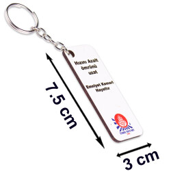 Eko.MDF Çift Taraflı Anahtarlık - Dikdörtgen - 2