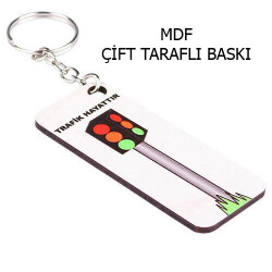 Eko.MDF Çift Taraflı Anahtarlık - Dikdörtgen - 1