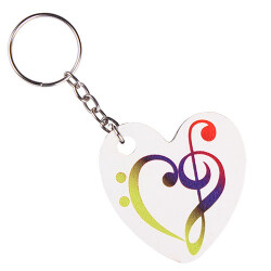 Eko.MDF Çift Taraflı Anahtarlık - Kalp - 3