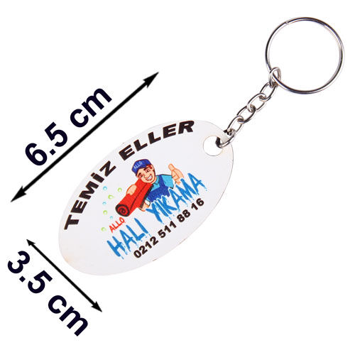 Eko.MDF Çift Taraflı Anahtarlık - Oval - OFİSOMİ-S (1)