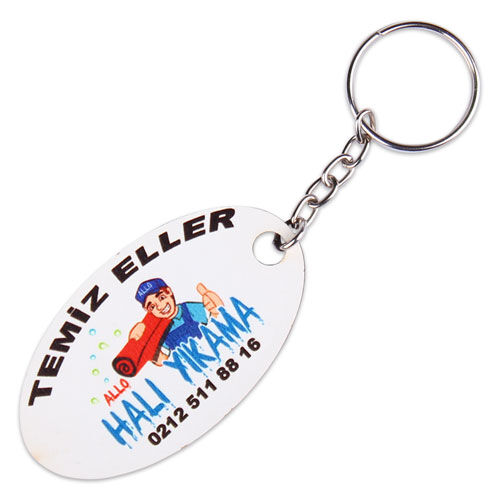 Eko.MDF Çift Taraflı Anahtarlık - Oval - 3