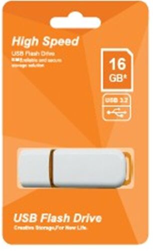 Elba 16GB Plastik Beyaz-Turuncu 3.2 USB Flash Bellek - ELBA