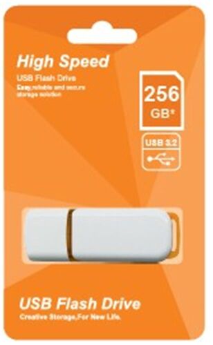 Elba 256GB Plastik Beyaz-Turuncu 3.2 USB Flash Bellek - ELBA