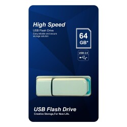 Elba 64GB Plastik Beyaz-Mavi 2.0 USB Flash Bellek - 1