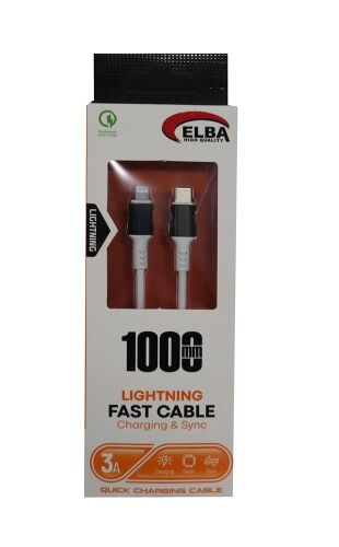 Elba Elb-39 L20 Iphone To Type-c 1Mt Beyaz Şarj Kablosu Beyaz - 1