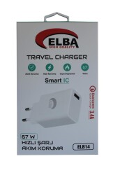 Elba ELB14 Elb-67w USB 67w 3.4A Hızlı Şarj Akıllı Koruma -Isıya Dayanıklı EV Şarj Kafa - 1