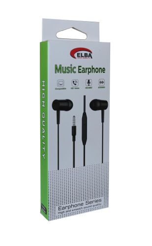 Elba elb21-D21S SİYAH Kablolu Kulakiçi Mikrofonlu Kulaklık - 1