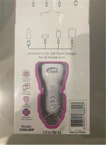 Elba ELB28-AR3P ELBA 3.4A 2USB ARAÇ BAŞLIK - ELBA