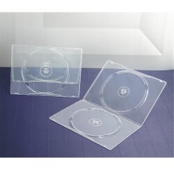 Elba QD-342.7F-SU 2li Parlak Şeffaf 7mm Dvd Kutusu 10 Adet - 1