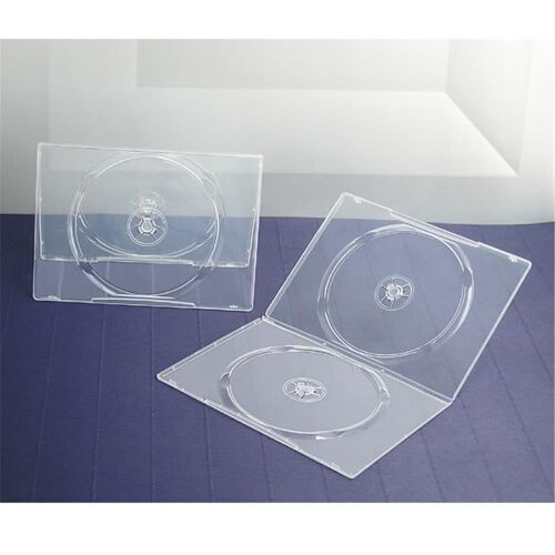 Elba QD-342.7F-SU 2li Parlak Şeffaf 7mm Dvd Kutusu 10 Adet - 1