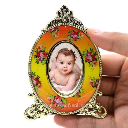 Elips İşlemeli Magnet Çerçeve - 1