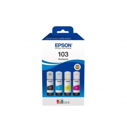 Epson 103 Cyan-Magenta-Yellow-Black Mavi-Kırmızı-Sarı-Siyah T00S6 4lü Multipack Kartuş - 1