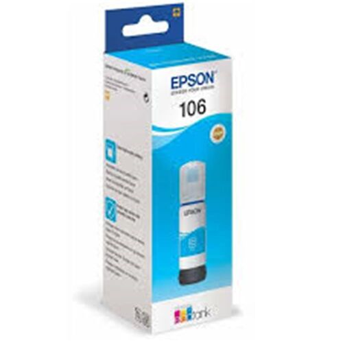 Epson 106 Cyan Mavi Şişe Mürekkep T00R240 L7160-7180 - EPSON
