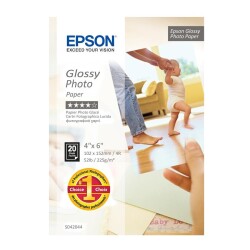 Epson 10X15 Parlak Fotoğraf Kağıdı 225gr/m² 20 Yaprak S042044 - 1