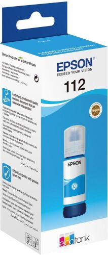 Epson 112 Cyan Mavi Şişe Mürekkep C13T06C24A - EPSON