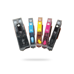 Epson 26XL T2631-2634 Muadil Kolay Dolan Kartuşlar (Dolu 5 Adet Kartuş) - 1