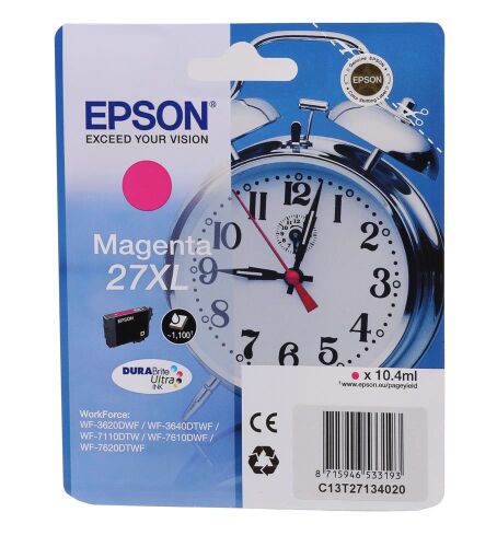 Epson 27XL Magenta Kırmızı Mürekkep Kartuş T27134012 - 1