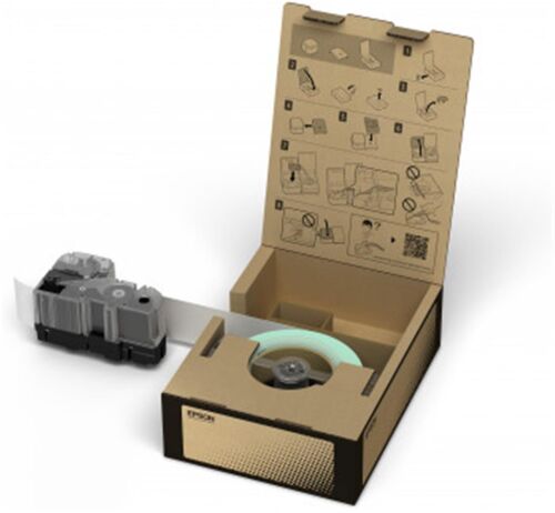 Epson BR-VN50WB Vinil Beyaz Üzeri Siyah 50mm 45Metre Etiket - EPSON