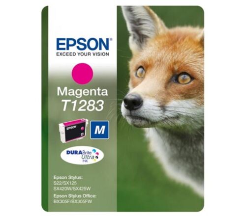 Epson BX305 SX125-425 Magenta Kırmızı Mürekkep Kartuş T12834022 - 1