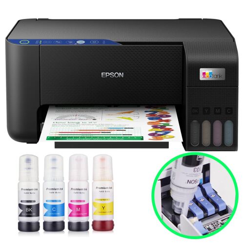 Epson Ecotank L3250 Muadil Mürekkepli Multifonksiyon WiFi Yazıcı - 1
