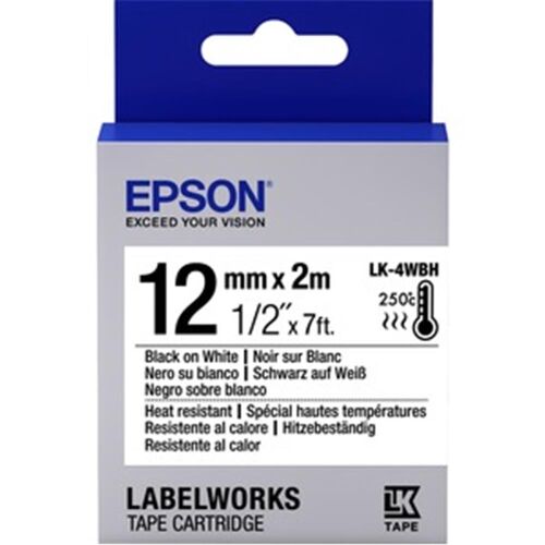Epson LK-5SBE Gümüş Üzeri Siyah 18mm 9Metre Etiket - 1