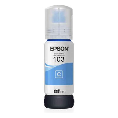 Epson Orijinal 103 Cyan (Mavi) Mürekkep 