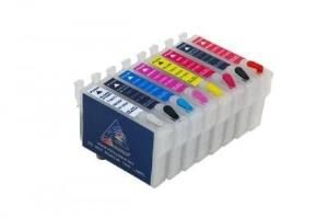 Epson R2000 Muadil Kolay Dolan Kartuşlar (Boş 8 Adet Kartuş) - İTHAL-MUADİL