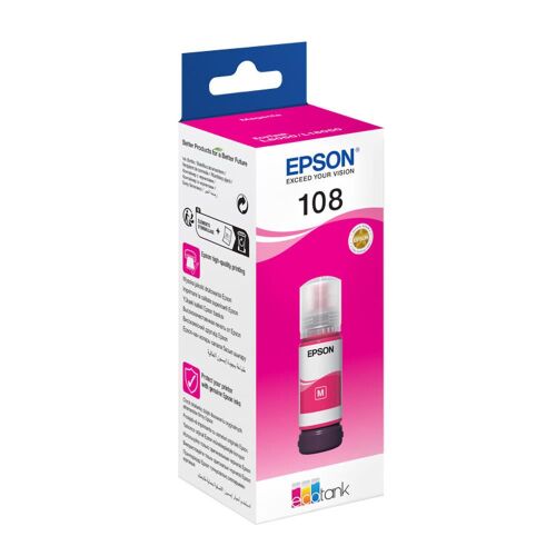 Epson 108 T09C3 Magenta Kırmızı Şişe Mürekkep T09C34A L18050-L8050 - EPSON