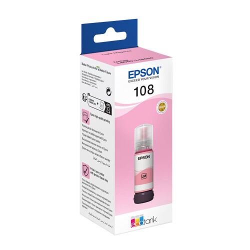 Epson 108 T09C6 Light Magenta Açık Kırmızı Şişe Mürekkep T09C64 L18050-L8050 - EPSON