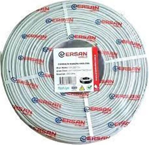 ERSAN ER-2201CU 2+1 1x0,22 mini Coax 2x0,22mm 100 metre CCTV Kamera Kablosu - 1