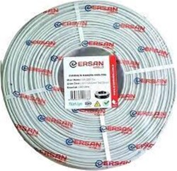 ERSAN ER-2201CU 2+1 1x0,22 mini Coax 2x0,22mm 100 metre CCTV Kamera Kablosu - 1