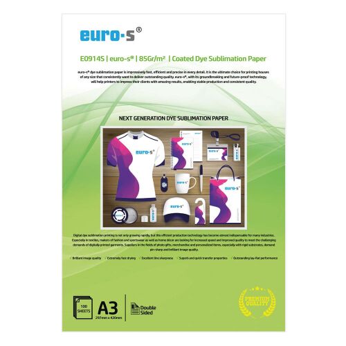 Euro-S 85Gr/m² 100 Yaprak A3 Süblimasyon Transfer Baskı Kağıdı - 2