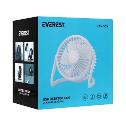 Everest EFN-505 Masaüstü Beyaz Usb Fan (145mmx141mmx105 mm) - 1