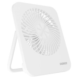 Everest EFN-601 Beyaz 2000mAh 4 Kademeli 4000RPM Hız Metal Ayak Masaüstü Usb Fan - 1