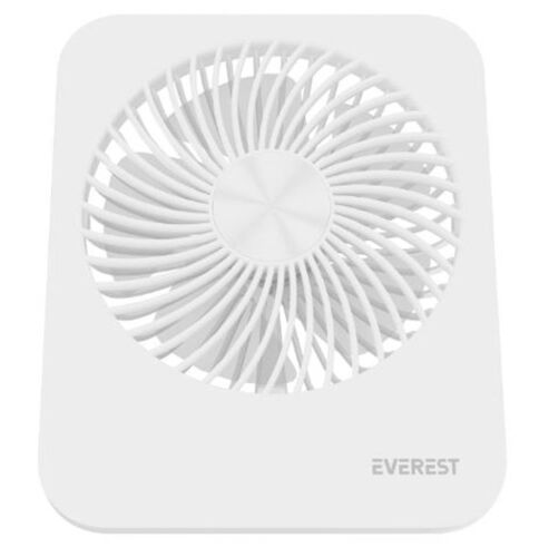 Everest EFN-601 Beyaz 2000mAh 4 Kademeli 4000RPM Hız Metal Ayak Masaüstü Usb Fan - EVEREST (1)