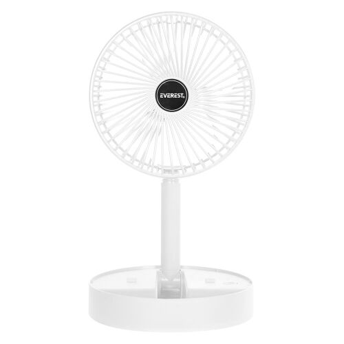 Everest EFN-605 Masaüstü Şarj Edilebilir Beyaz 800mAh Usb Fan - 2