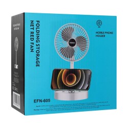 Everest EFN-605 Masaüstü Şarj Edilebilir Beyaz 800mAh Usb Fan - 1