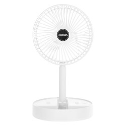 Everest EFN-605 Masaüstü Şarj Edilebilir Beyaz 800mAh Usb Fan - 2