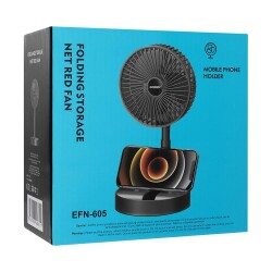 Everest EFN-605 Masaüstü Şarj Edilebilir Siyah 800mAh Usb Fan - 1