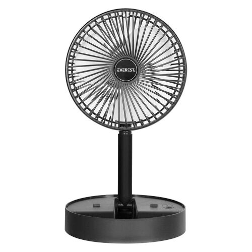 Everest EFN-605 Masaüstü Şarj Edilebilir Siyah 800mAh Usb Fan - EVEREST (1)