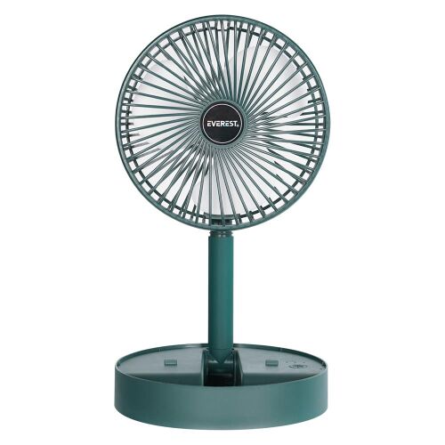 Everest EFN-605 Masaüstü Şarj Edilebilir Yeşil 800mAh Usb Fan - 2
