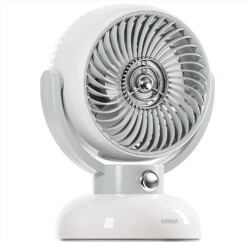 Everest EFN12 Krem 1200mAh 3 Hız Kademe Led Işıklı Retro Masaüstü Usb Fan - 2