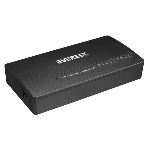 Everest EVERLINK ESW-808 8 Port 10-100-1000Mbps Gigabit Ethernet Masaüstü Ethernet Switch Hub - 2
