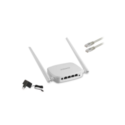 EVEREST EWR-301, 4Port, 300Mbps, 2.4Ghz Wifi, Masaüstü, Megabit, Repeater, Router, Access Point - 1