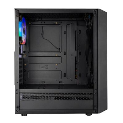 Everest FLAT MESH 4-12cm RGB Fan Tempered Camlı ATX Mid-T Gaming Oyuncu Kasası - 1
