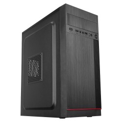 Everest K310 Peak 350W SMD PSU 2-USB2.0+HD Audio Mid-Tower Kompakt Tasarım ATX PC Kasası - 2